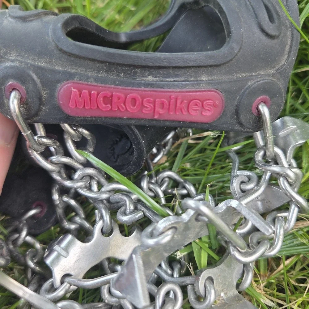 Kahtoola MICROspikes -snow, ice, trail hiking crampons - RED, LARGE